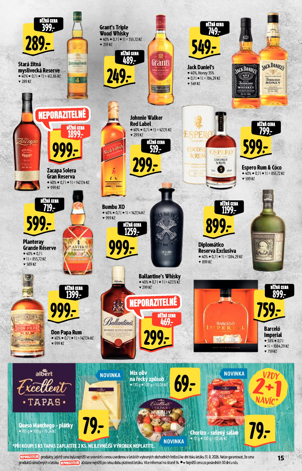 Leták Albert Hypermarket - Podzimní vína - strana 15
