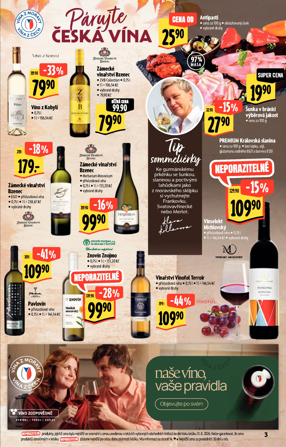 Leták Albert Hypermarket - Podzimní vína - strana 3