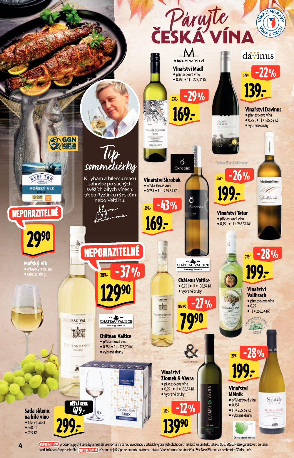Leták Albert Hypermarket - Podzimní vína - strana 4