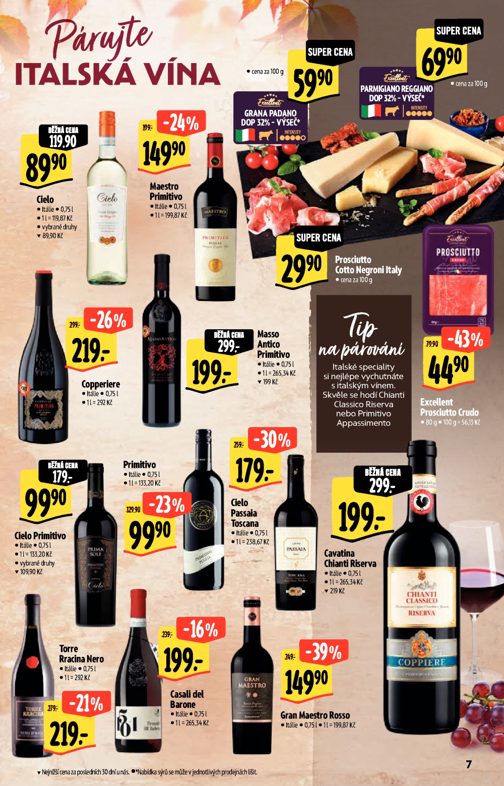 Leták Albert Hypermarket - Podzimní vína - strana 7
