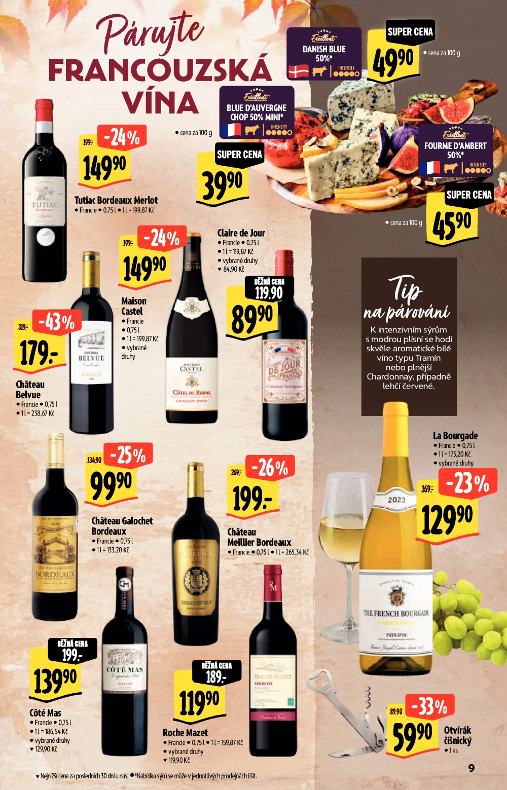 Leták Albert Hypermarket - Podzimní vína - strana 9