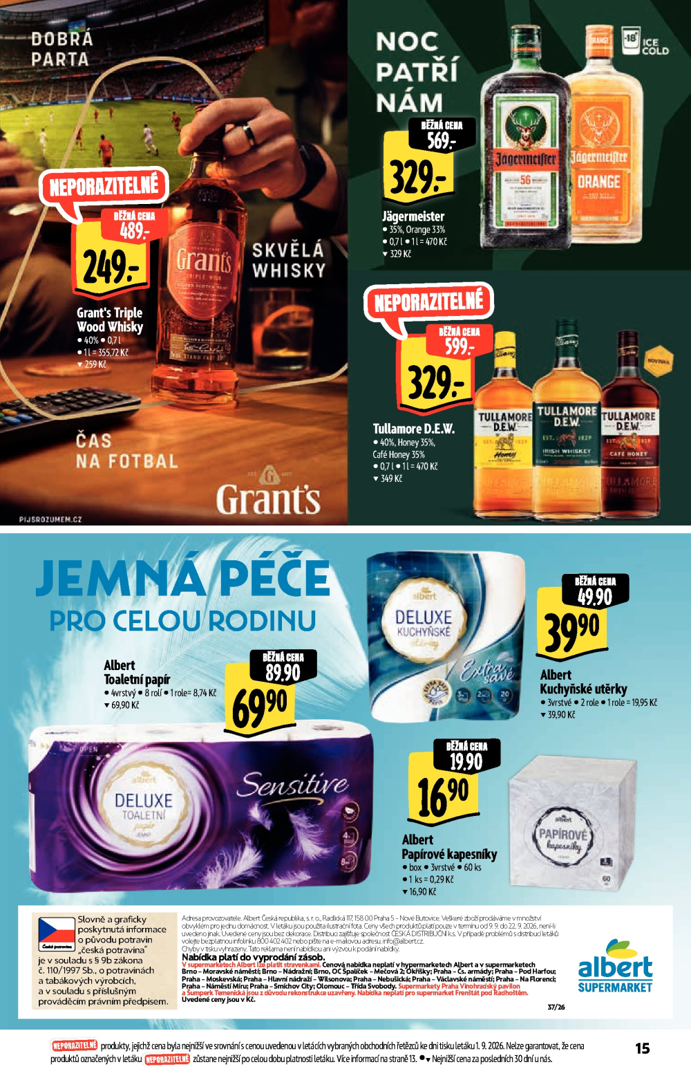 Leták Albert Supermarket - Nabídka ve značkové kvalitě - strana 15