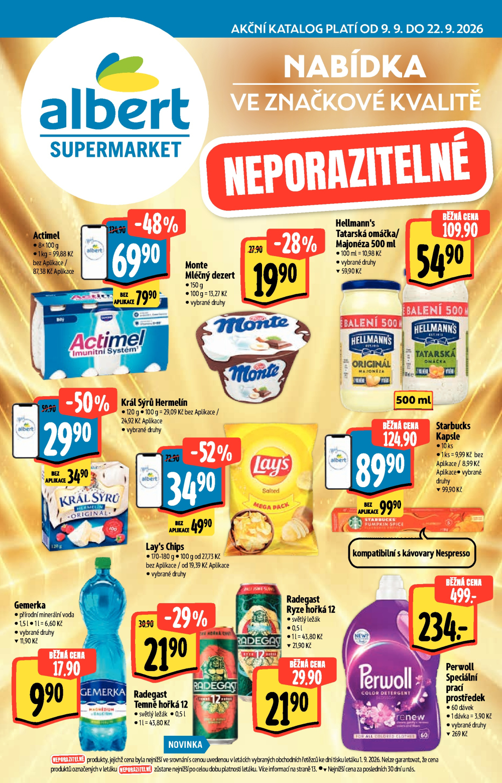 Leták Albert Supermarket - Nabídka ve značkové kvalitě - strana 1