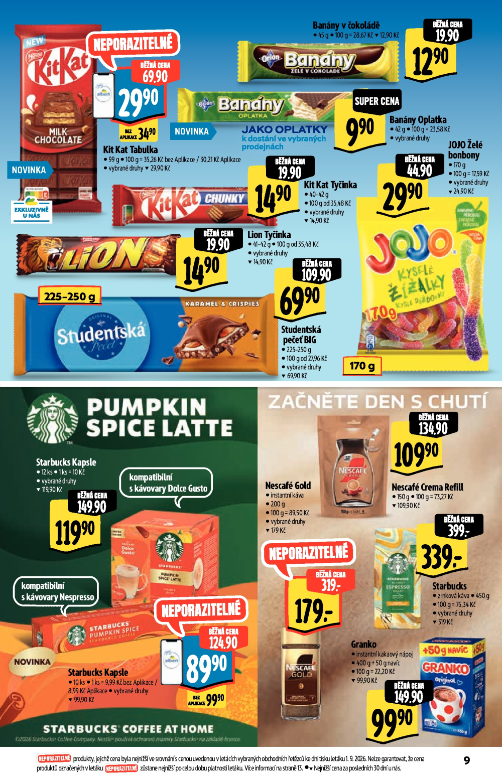Leták Albert Supermarket - Nabídka ve značkové kvalitě - strana 9