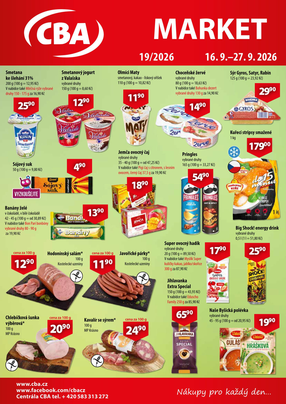 Leták CBA Market leták - strana 1