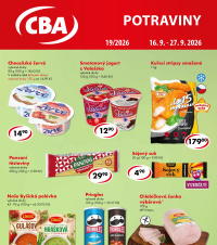 Akční leták CBA Potraviny 
