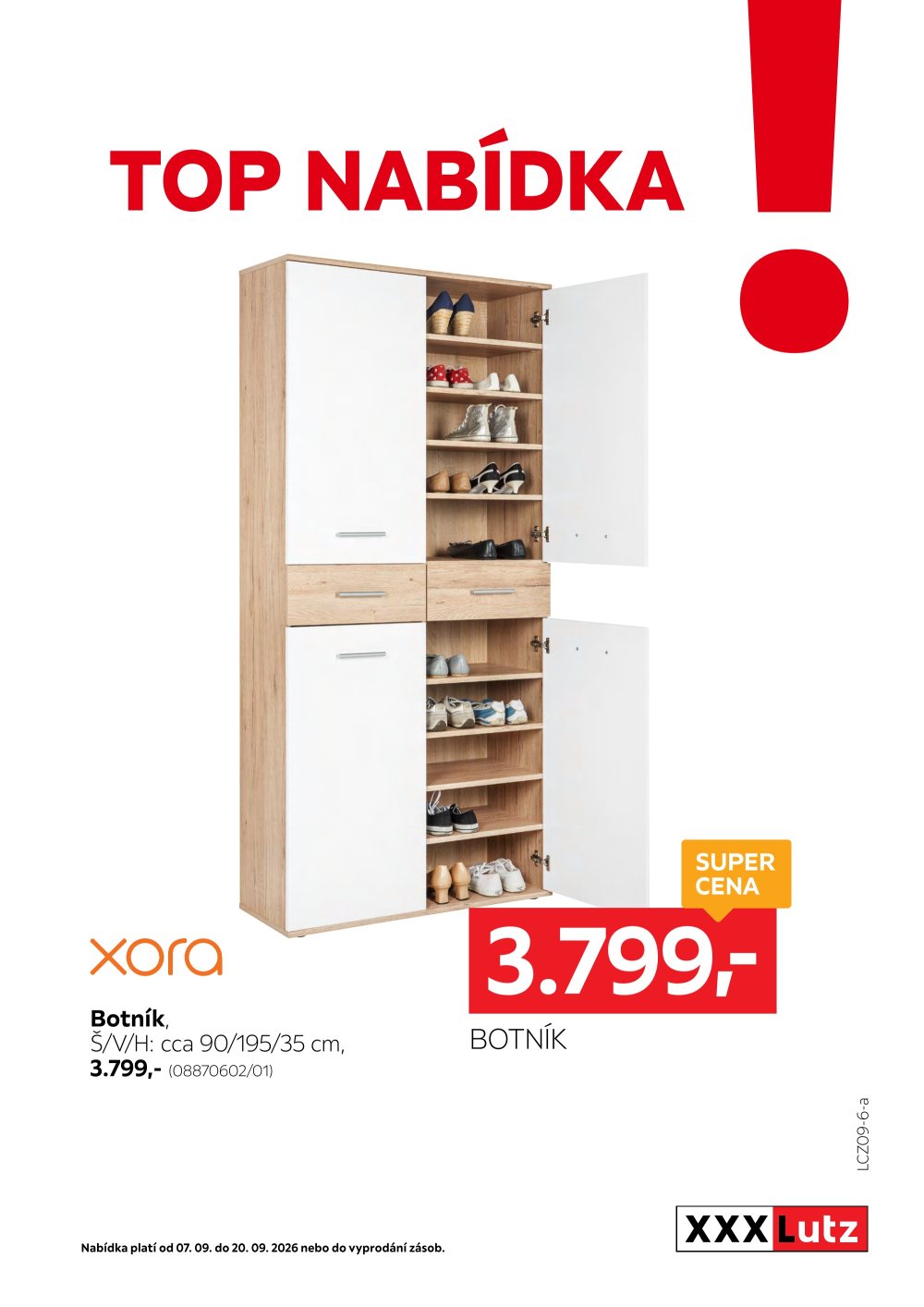 Leták XXXLutz leták - TOP nabídka Botník Xora - strana 1