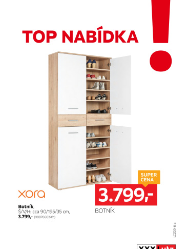 XXXLutz leták - TOP nabídka Botník Xora