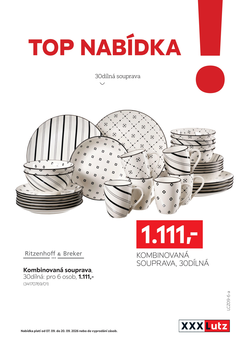 Leták XXXLutz leták - TOP nabídka Jídelní souprava - strana 1