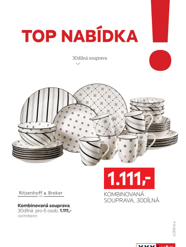 XXXLutz leták - TOP nabídka Jídelní souprava