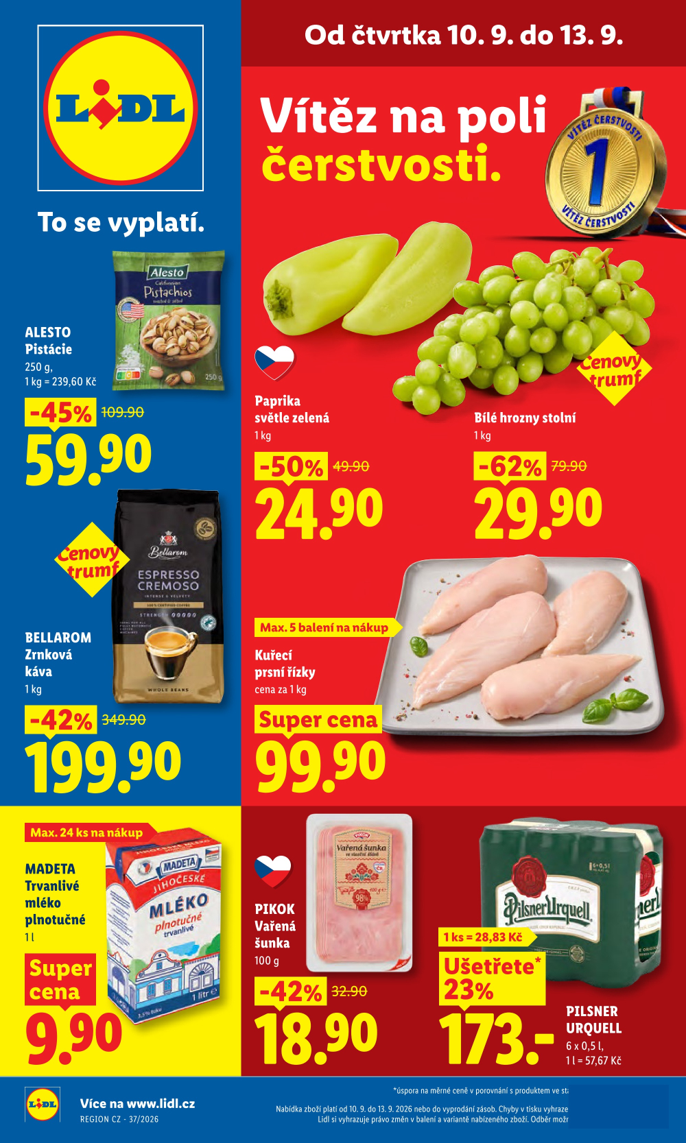 Leták Lidl leták od čtvrtka - strana 1