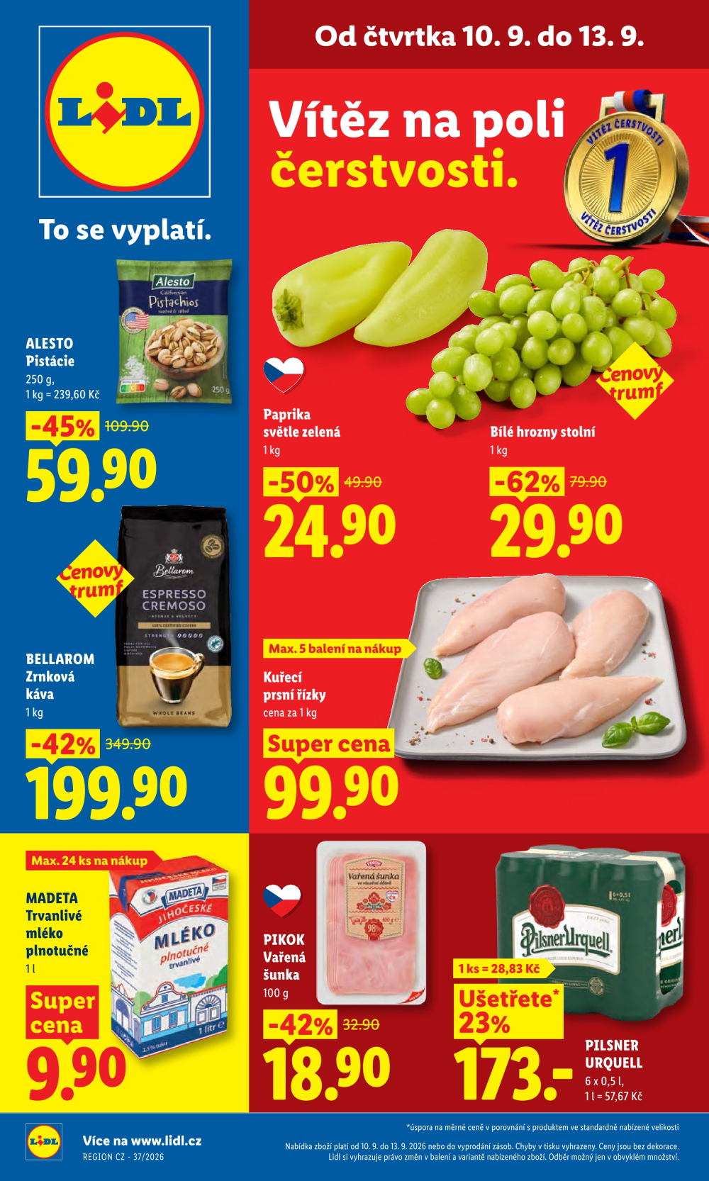 Leták Lidl leták od čtvrtka - strana 1