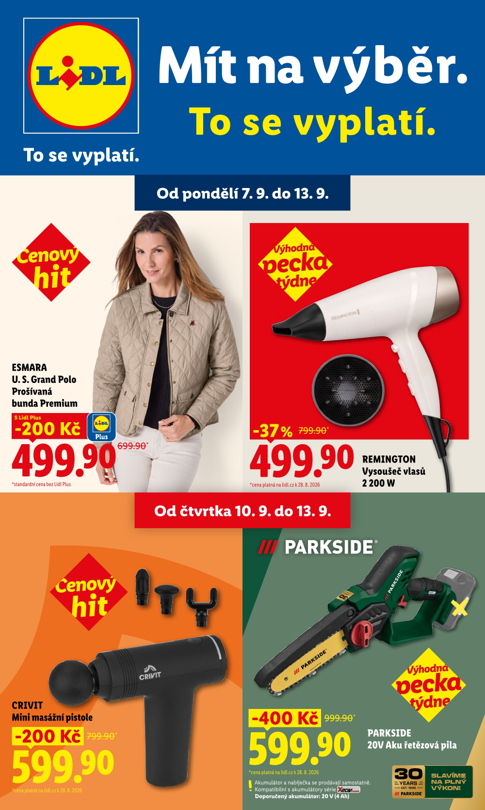 Leták Lidl leták - Nabídka spotřebního zboží - strana 1