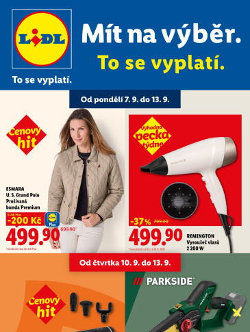 Lidl leták - Nabídka spotřebního zboží