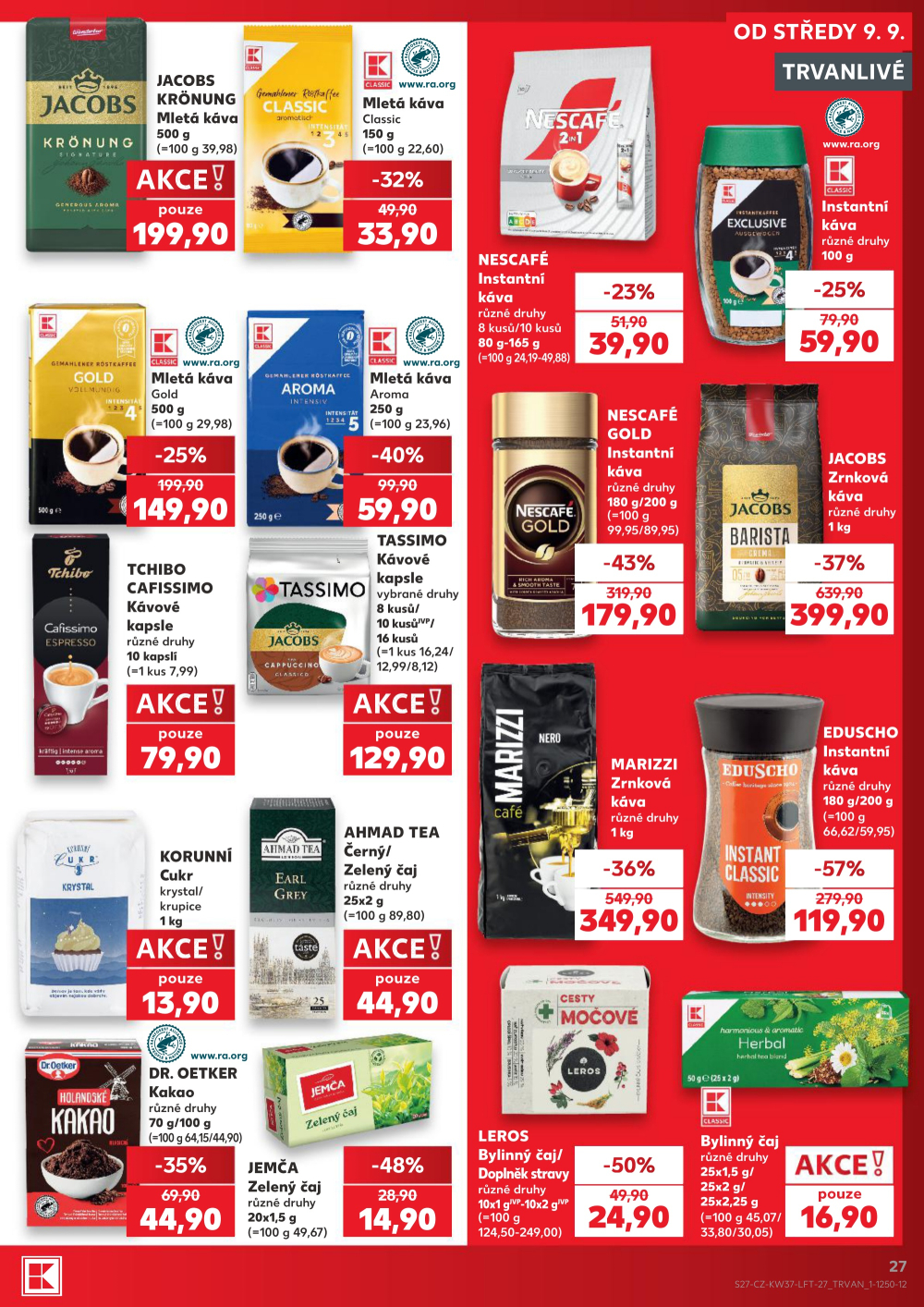 Leták Kaufland leták Praha 6 - Podbaba - strana 27
