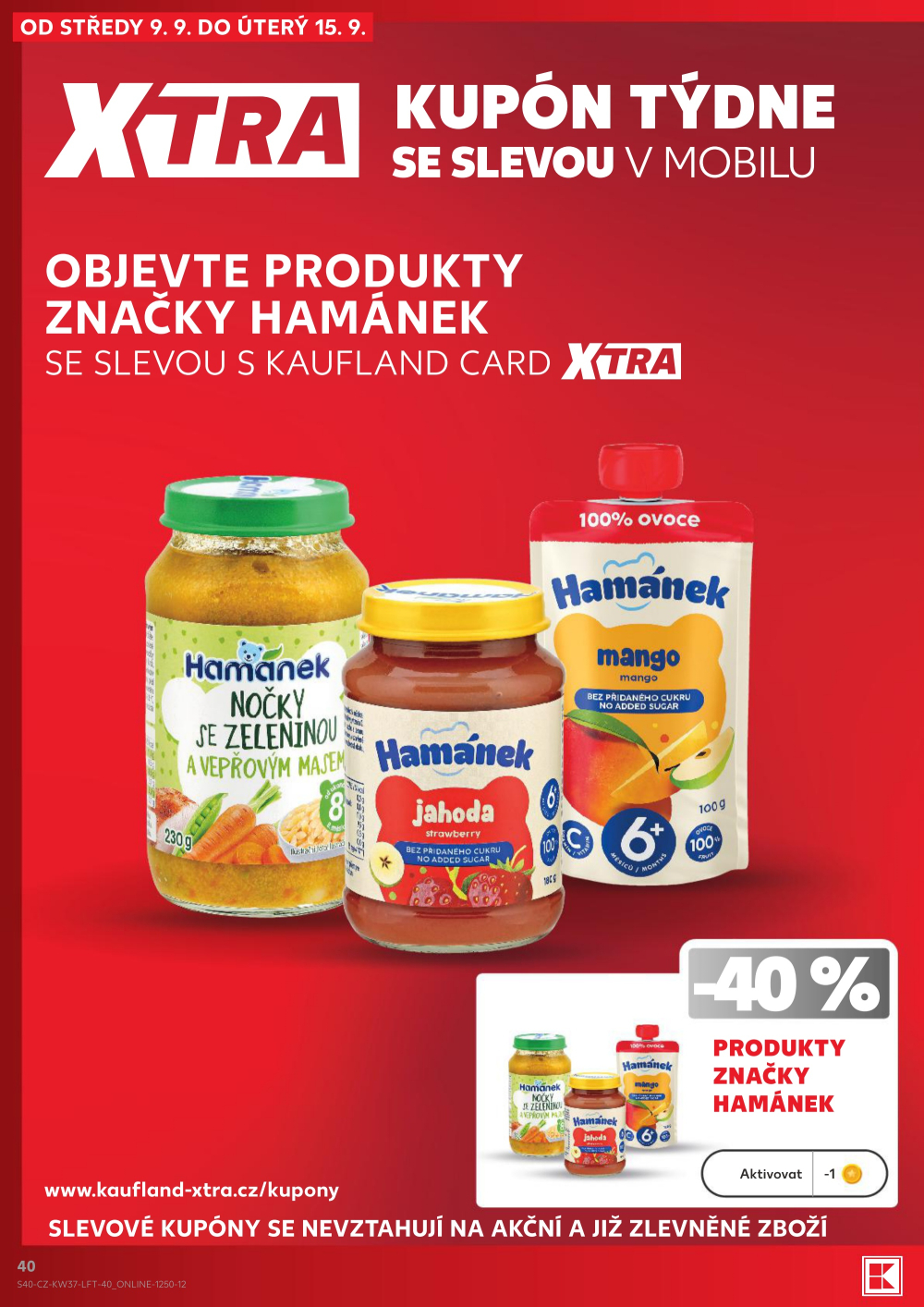 Leták Kaufland leták Praha 6 - Podbaba - strana 40