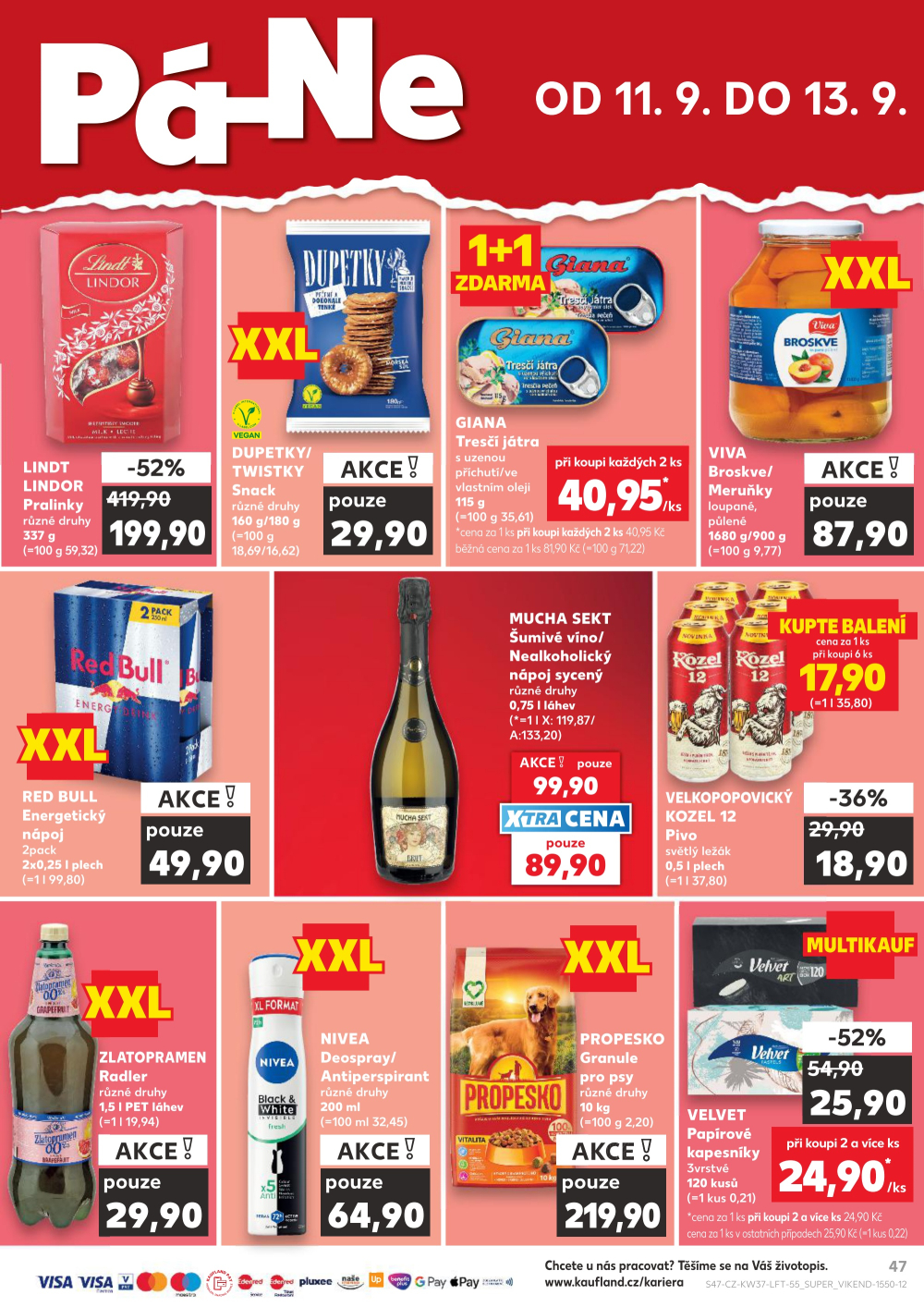 Leták Kaufland leták Praha 6 - Podbaba - strana 47