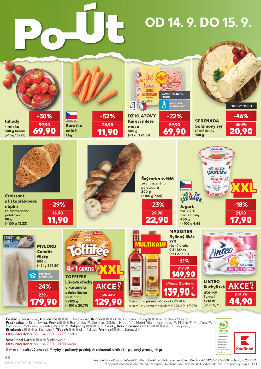 Leták Kaufland leták Praha 6 - Podbaba - strana 48