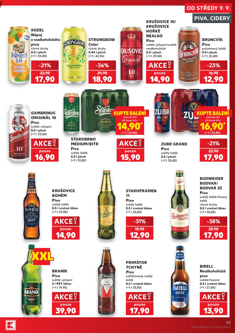 Leták Kaufland leták Praha 3 - Jarov - strana 33