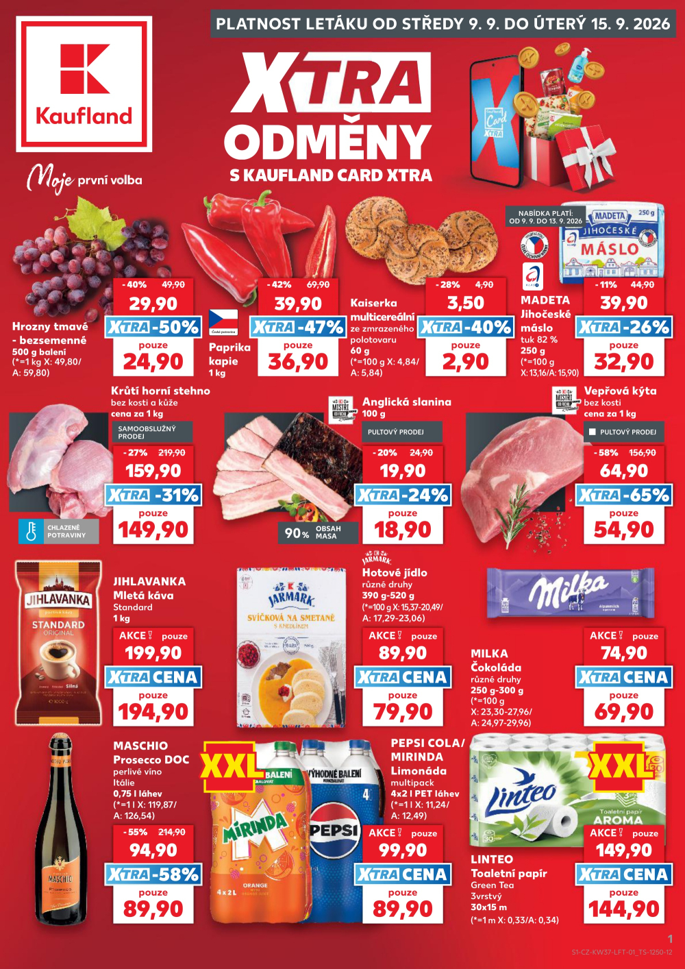 Leták Kaufland leták Benešov - strana 1