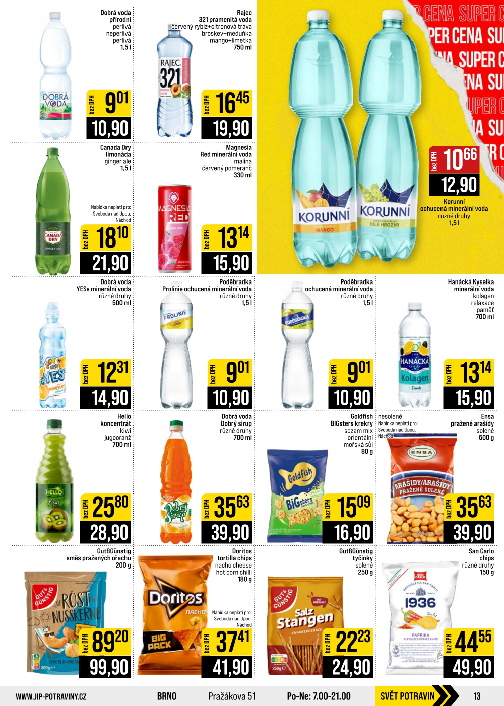 Leták JIP leták CC Cash & Carry - České Budějovice, Most, Náchod, Svoboda nad Úpou, Sušice - strana 13