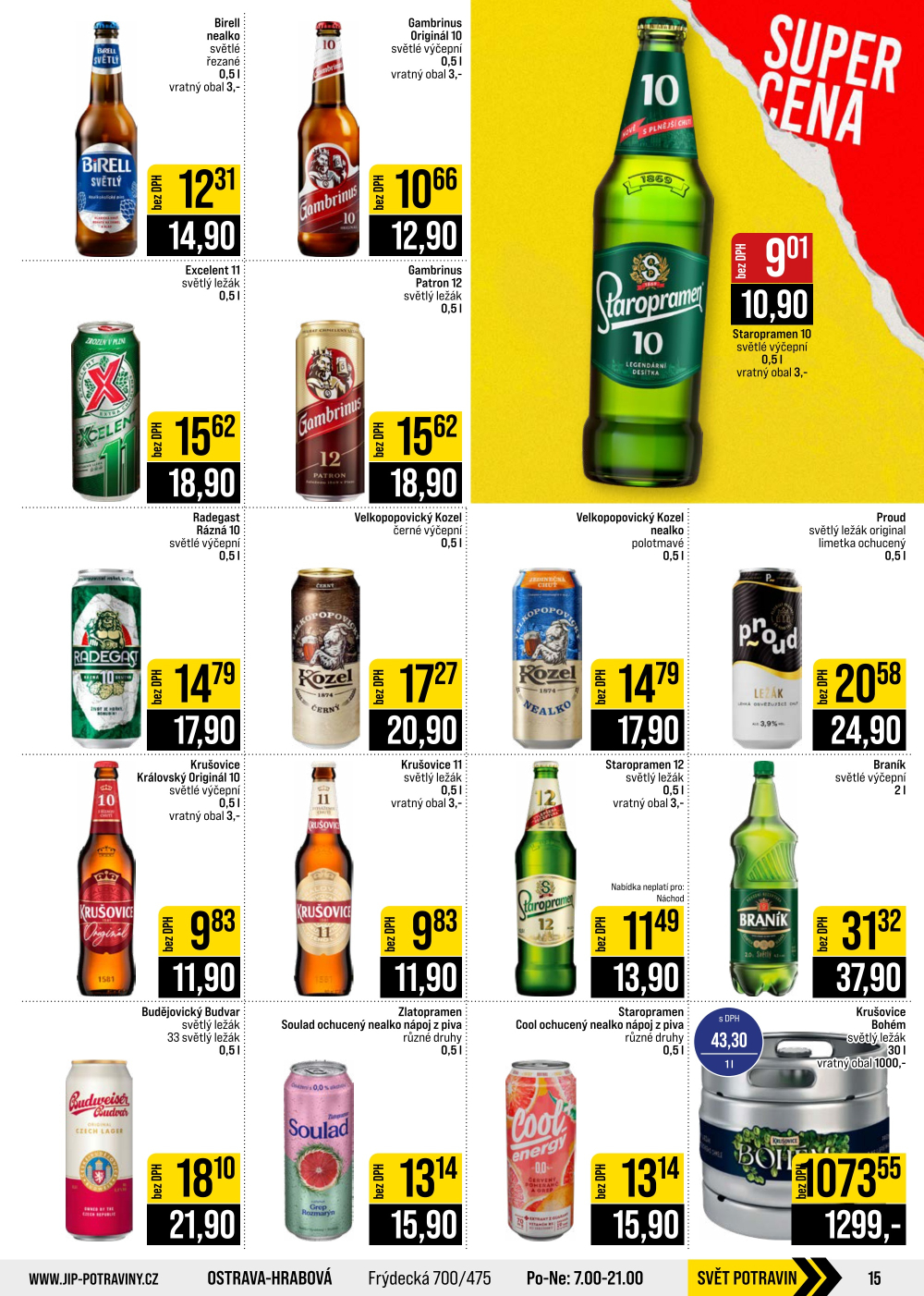 Leták JIP leták CC Cash & Carry - České Budějovice, Most, Náchod, Svoboda nad Úpou, Sušice - strana 15