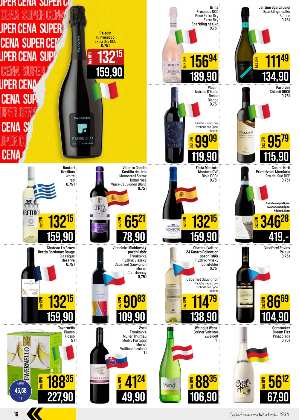 Leták JIP leták CC Cash & Carry - České Budějovice, Most, Náchod, Svoboda nad Úpou, Sušice - strana 16