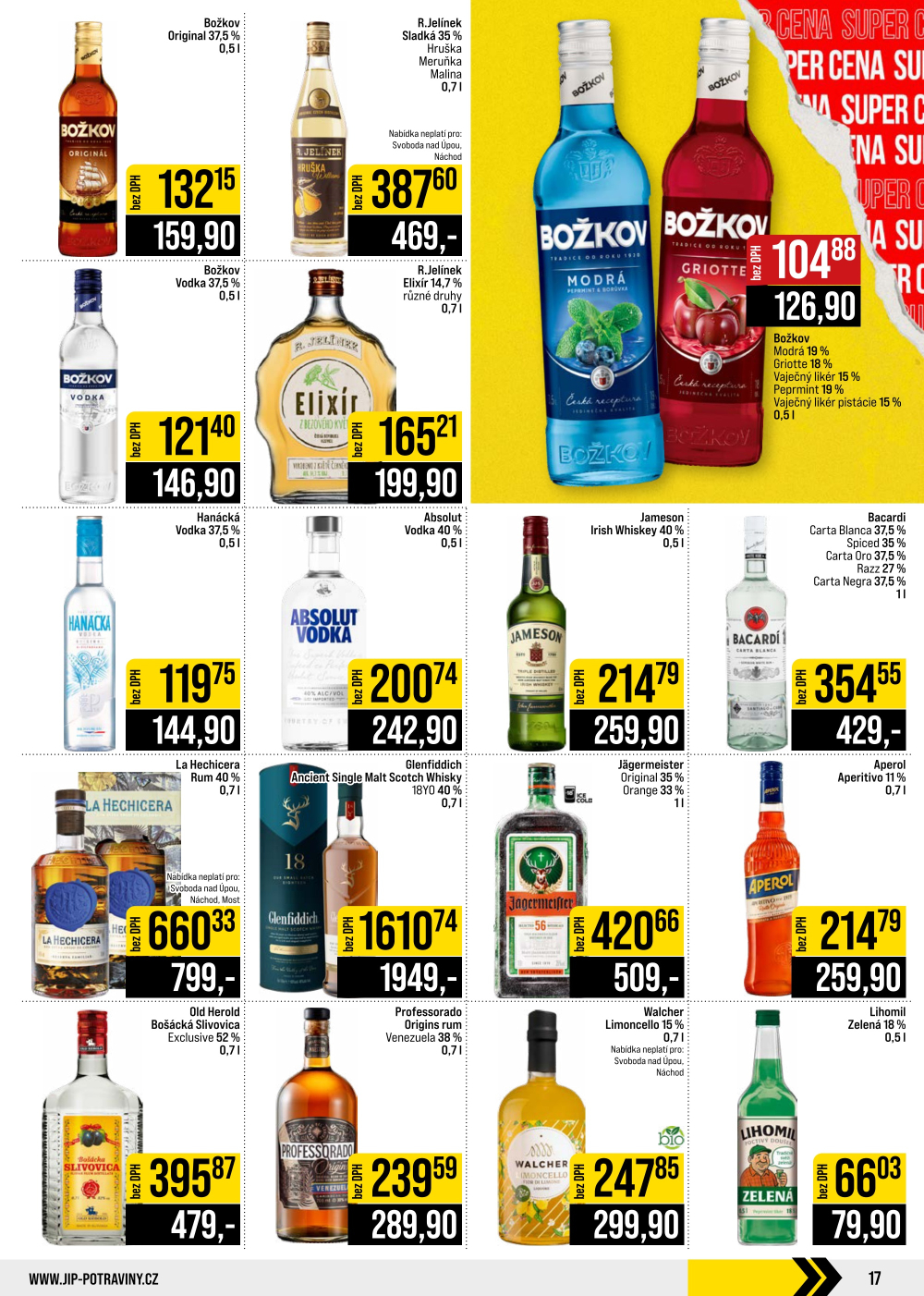 Leták JIP leták CC Cash & Carry - České Budějovice, Most, Náchod, Svoboda nad Úpou, Sušice - strana 17
