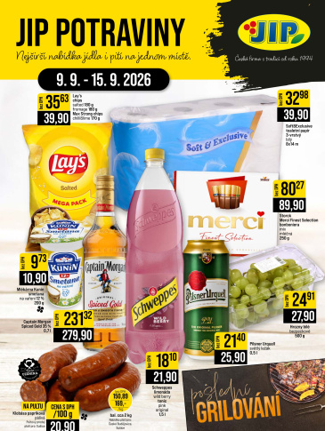 JIP leták CC Cash & Carry - České Budějovice, Most, Náchod, Svoboda nad Úpou, Sušice
