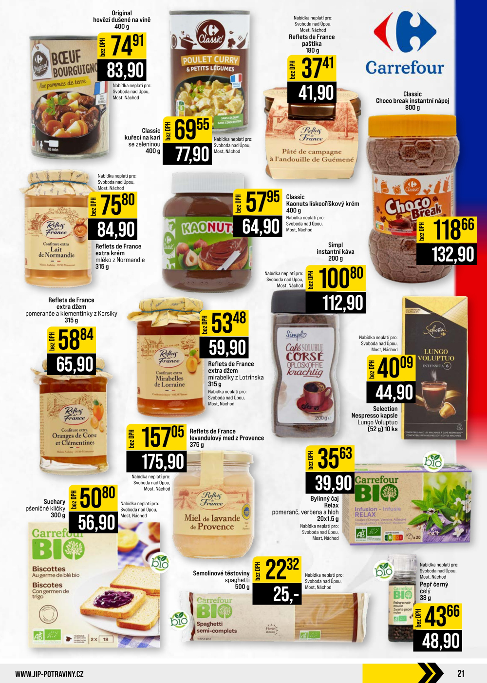 Leták JIP leták CC Cash & Carry - České Budějovice, Most, Náchod, Svoboda nad Úpou, Sušice - strana 21