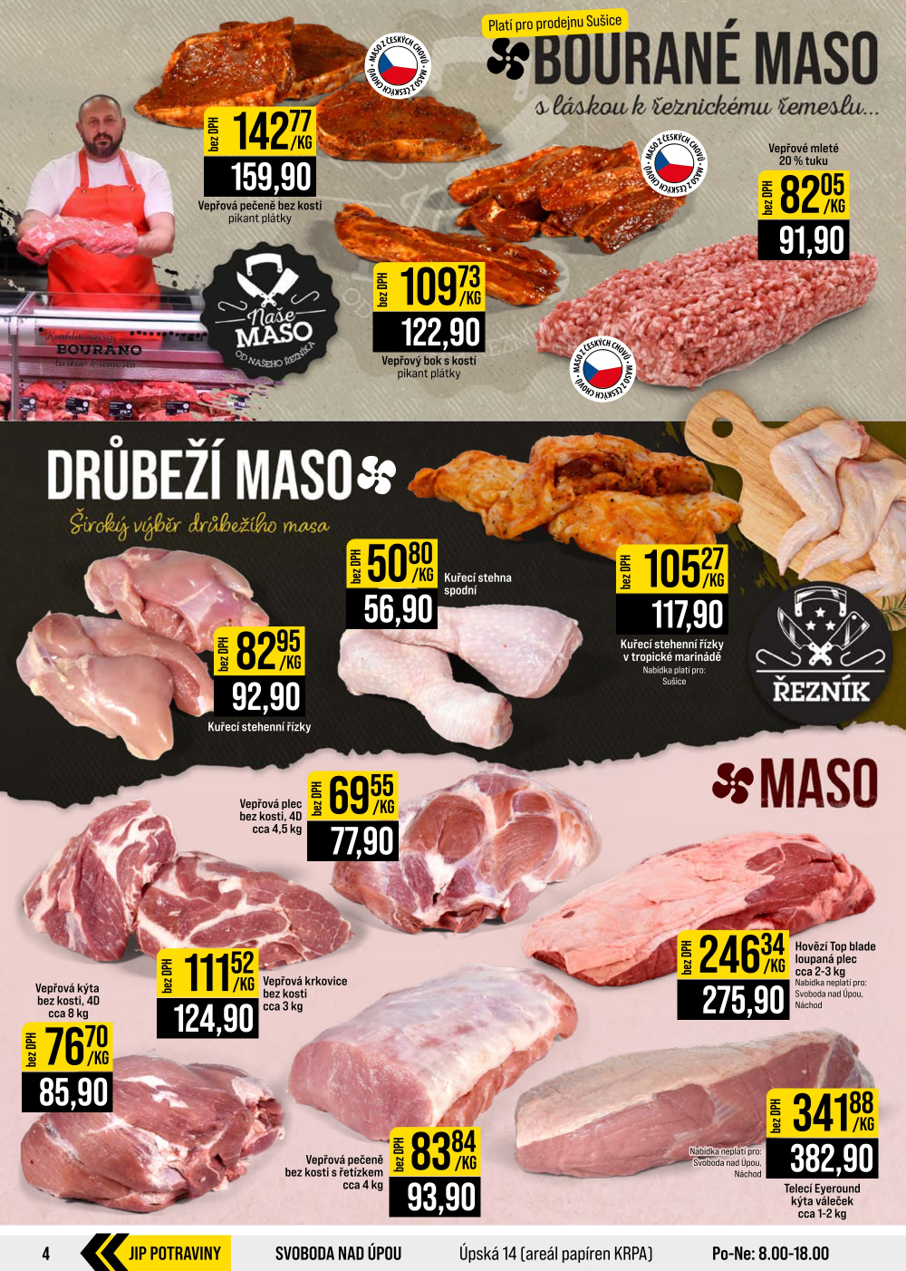 Leták JIP leták CC Cash & Carry - České Budějovice, Most, Náchod, Svoboda nad Úpou, Sušice - strana 4