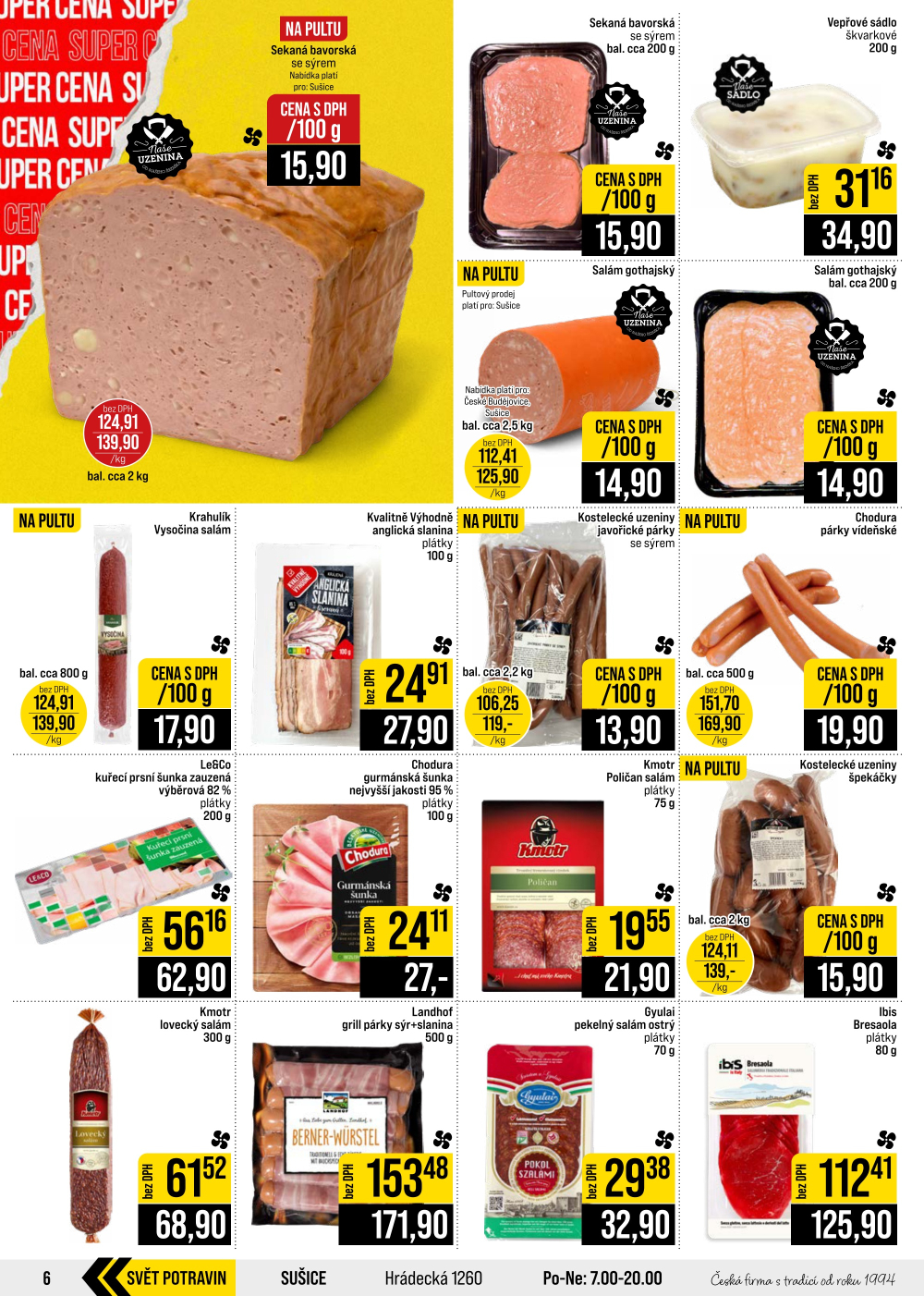 Leták JIP leták CC Cash & Carry - České Budějovice, Most, Náchod, Svoboda nad Úpou, Sušice - strana 6