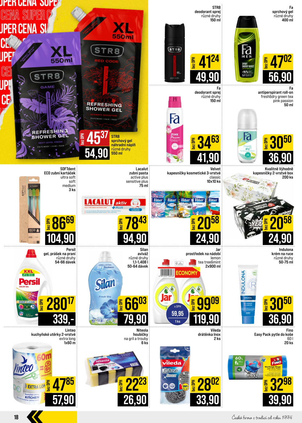 Leták JIP leták CC Cash & Carry - Brno, Ostrava, Praha, Polička, Olomouc, Karlovy Vary, Zlín, Jilemnice, Pardubice - strana 18