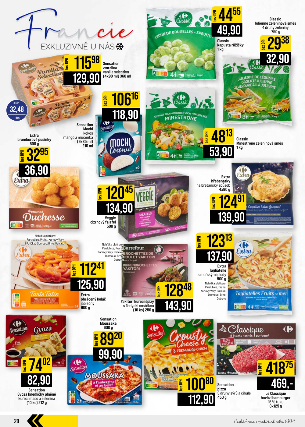 Leták JIP leták CC Cash & Carry - Brno, Ostrava, Praha, Polička, Olomouc, Karlovy Vary, Zlín, Jilemnice, Pardubice - strana 20