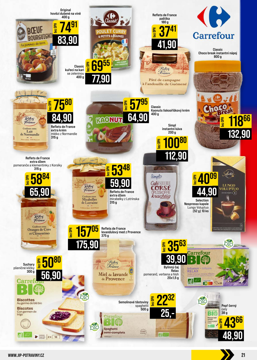 Leták JIP leták CC Cash & Carry - Brno, Ostrava, Praha, Polička, Olomouc, Karlovy Vary, Zlín, Jilemnice, Pardubice - strana 21