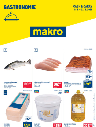 Makro leták - Gastronomie