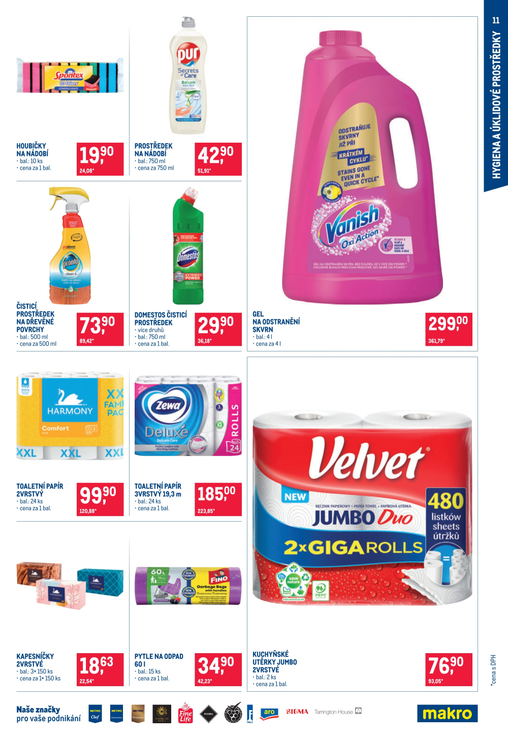 Leták Makro leták - Spotřební zboží, úklid, kosmetika - strana 11