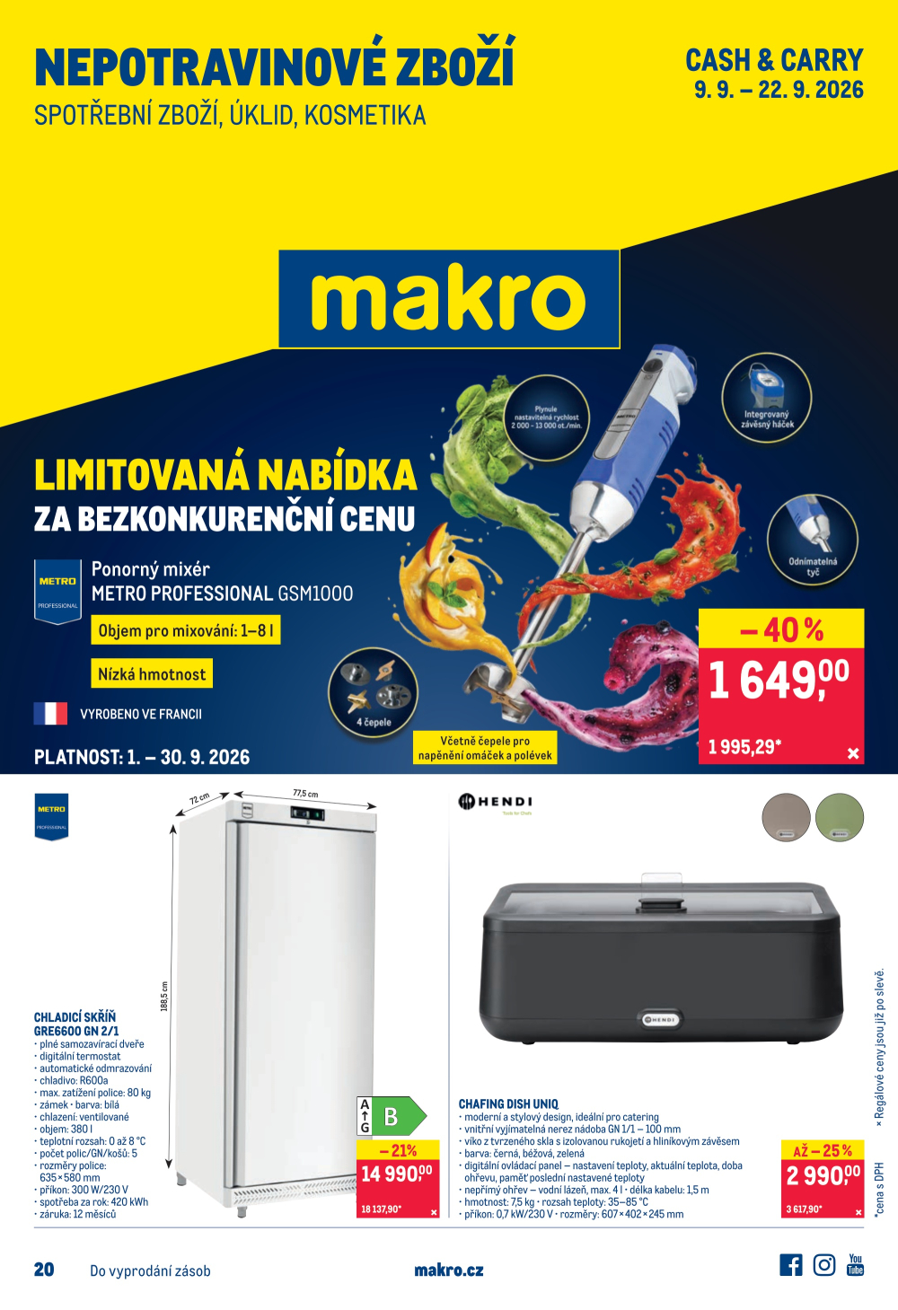 Leták Makro leták - Spotřební zboží, úklid, kosmetika - strana 1