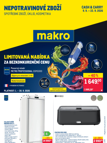 Makro leták - Spotřební zboží, úklid, kosmetika