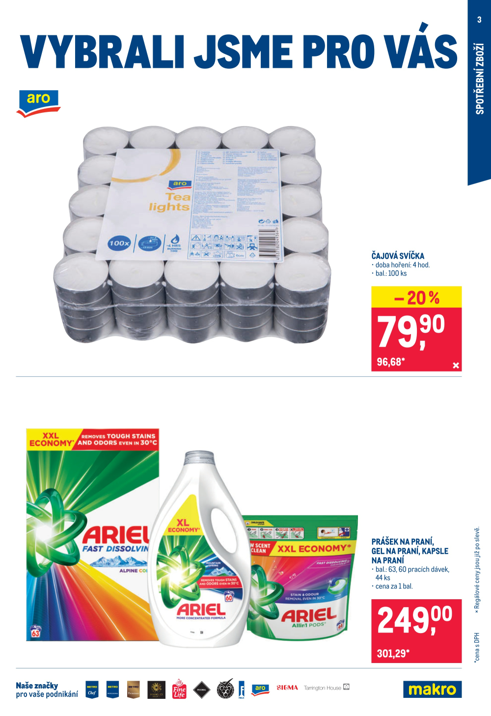 Leták Makro leták - Spotřební zboží, úklid, kosmetika - strana 3