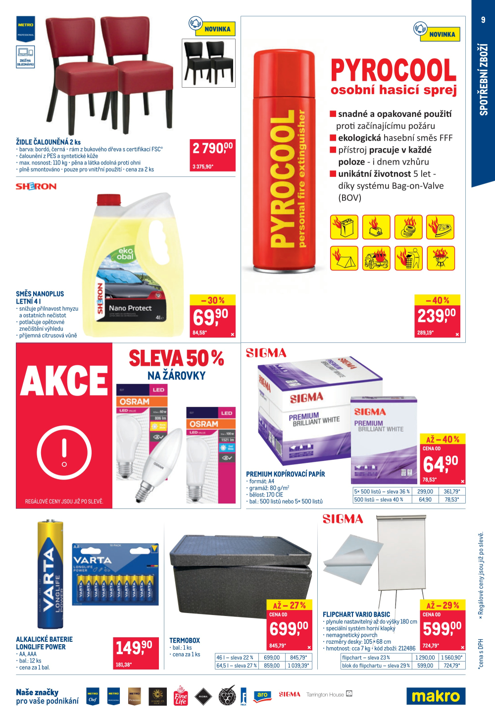 Leták Makro leták - Spotřební zboží, úklid, kosmetika - strana 9