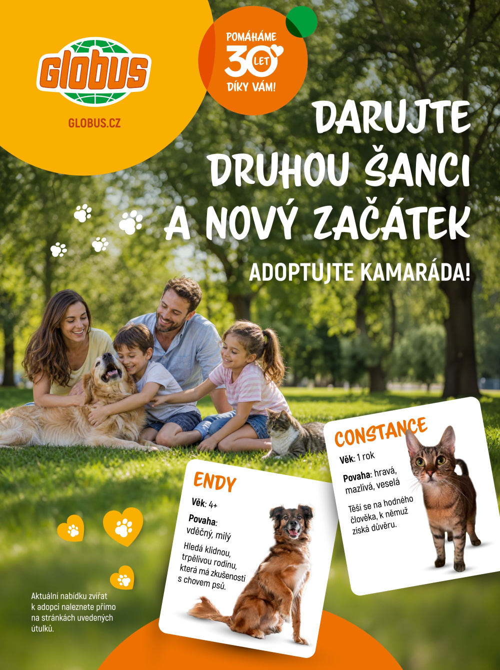 Leták Globus leták - Adoptujte kamaráda! - strana 1