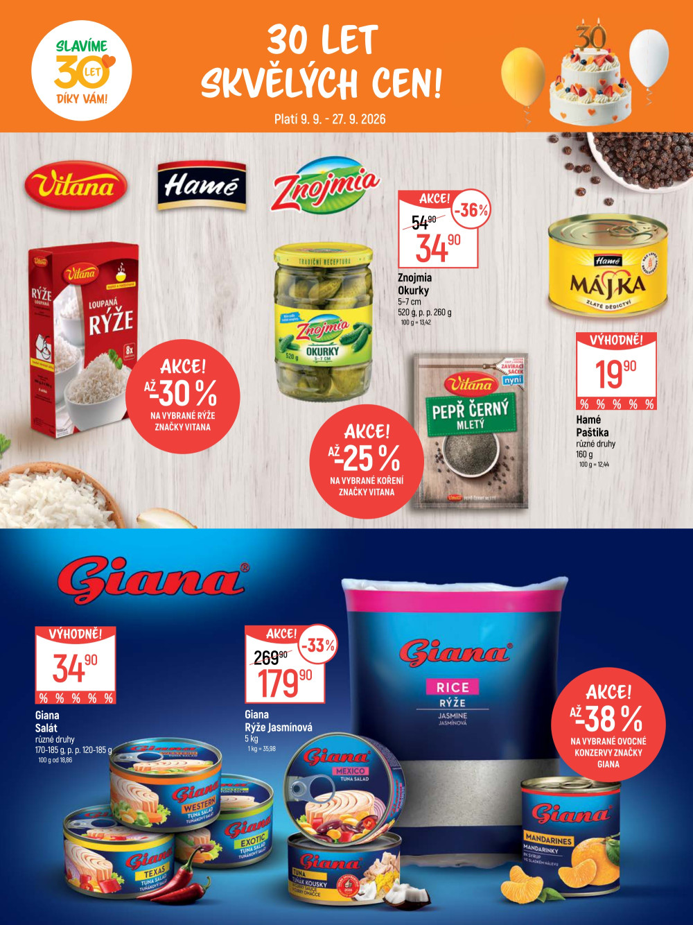 Leták Globus leták Praha - Černý Most - 30 let skvělých cen! - strana 9