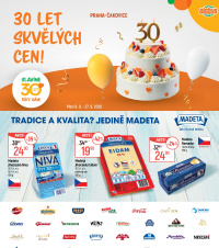 Akční leták Globus  Praha - Čakovice - 30 let skvělých cen!