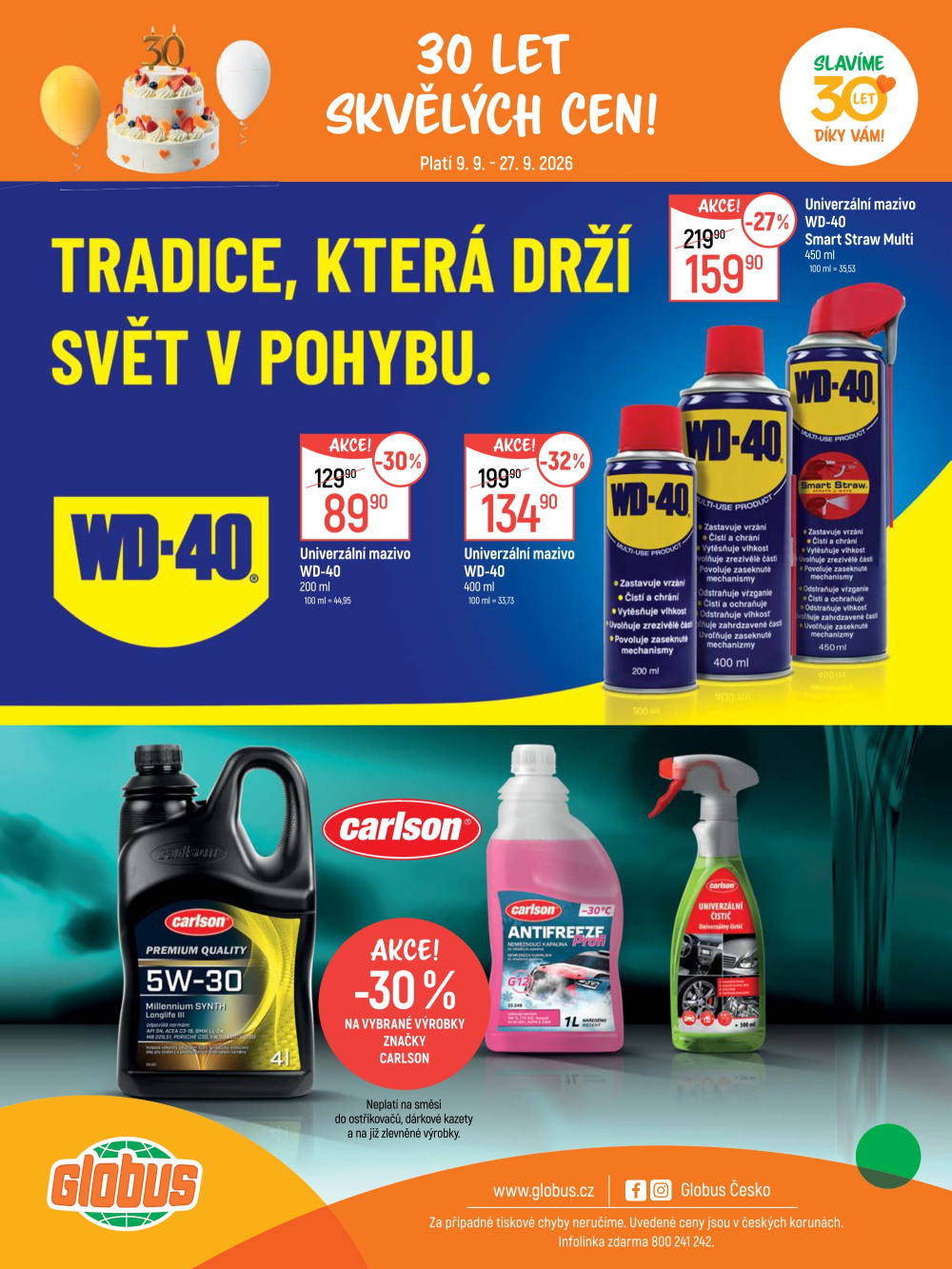 Leták Globus leták Praha - Čakovice - 30 let skvělých cen! - strana 29