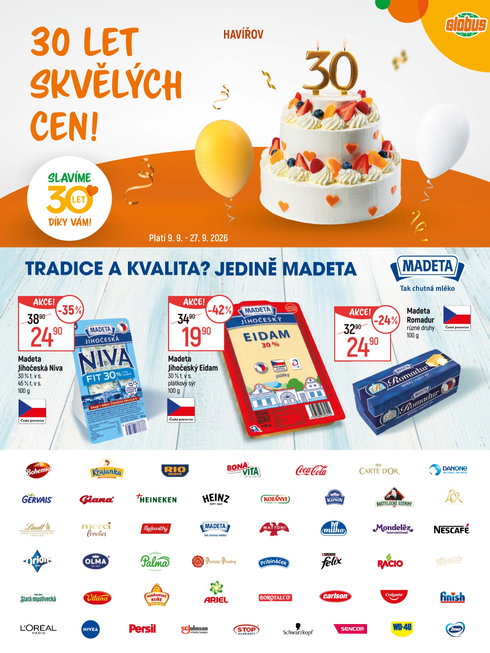 Leták Globus leták Havířov - 30 let skvělých cen! - strana 1
