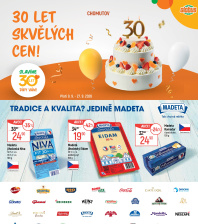 Akční leták Globus  Chomutov - 30 let skvělých cen!