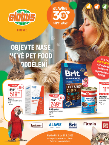 Globus leták Liberec - Pet