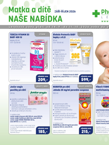 PharmaPoint leták - Matka a dítě A