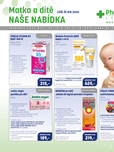 PharmaPoint leták - Matka a dítě B